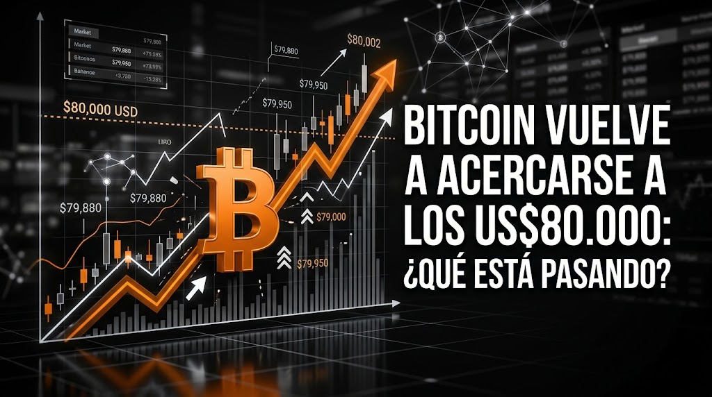 Bitcoin vuelve a acercarse a los US$80.000: ¿qué está pasando y por qué debería importarte?