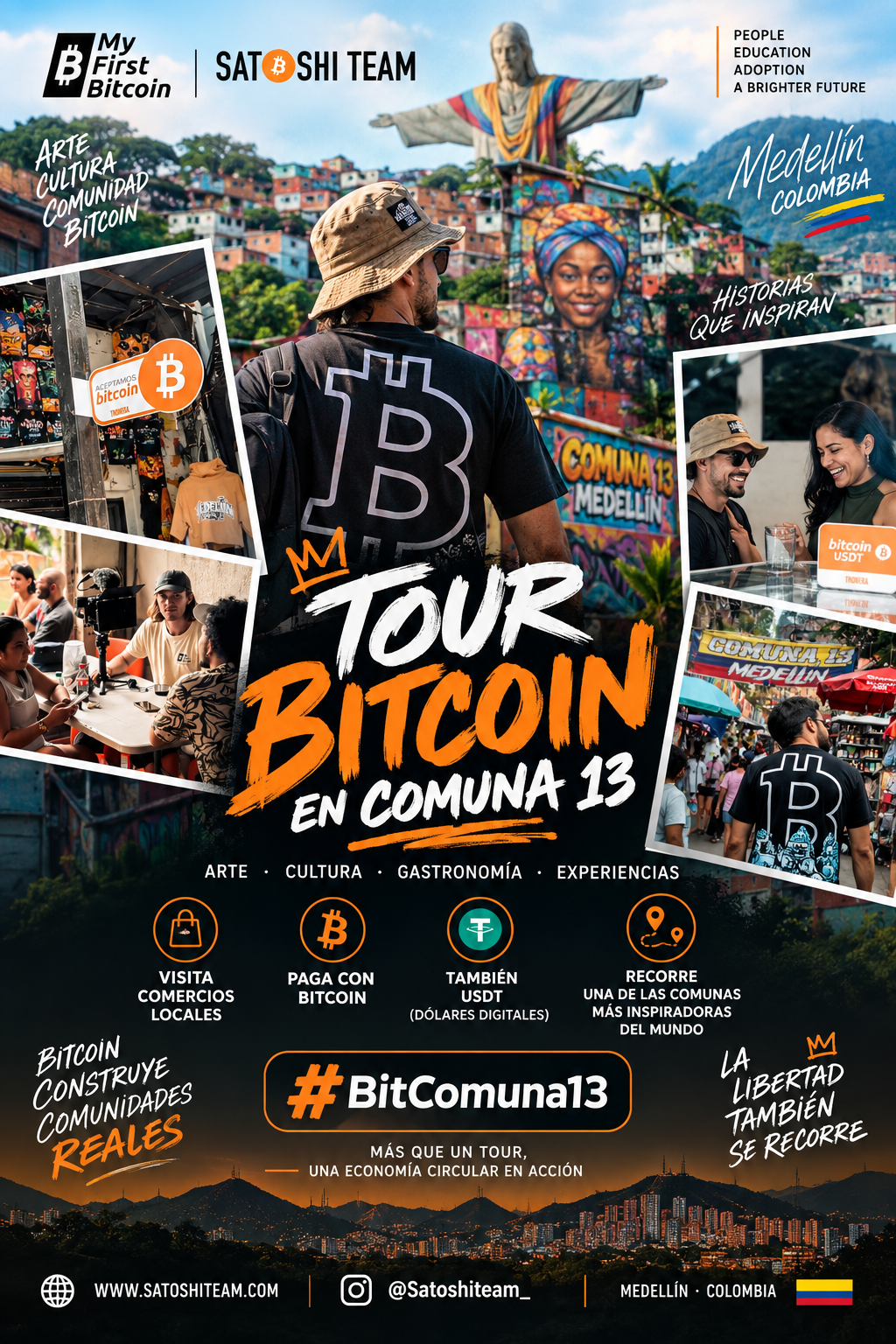 TOUR BITCOIN EN COMUNA 13 